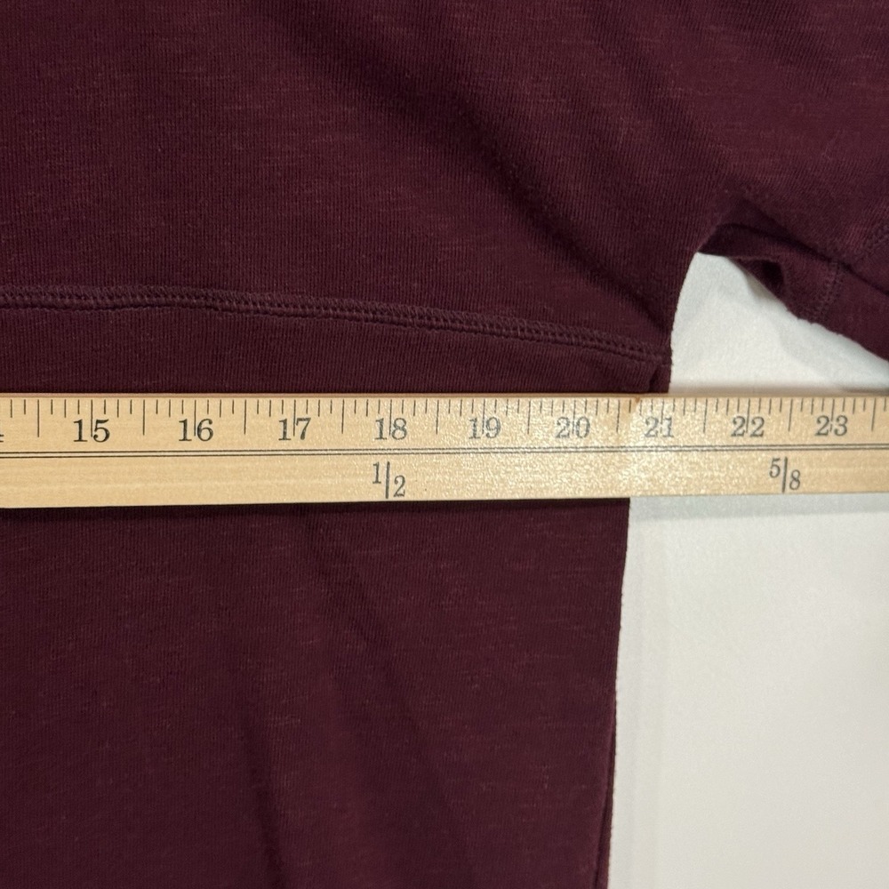 Victoria's Secret PINK Campus Tee Womens M Burgundy‎ Spirit Jersey Oversized Dog - Picture 7 of 10